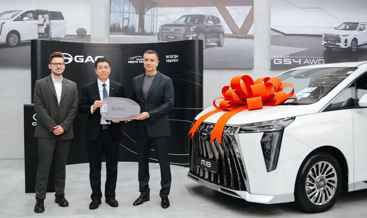 Новость GAC (GAC передал таксопарку «SIBTAXI» 170 премиальных минивэнов М8 для развития сегмента премиум-такси в России)